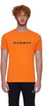 Mammut Wander-Tshirt Core Logo (aus recyceltem Polyester und organischer Baumwolle) orange Herren